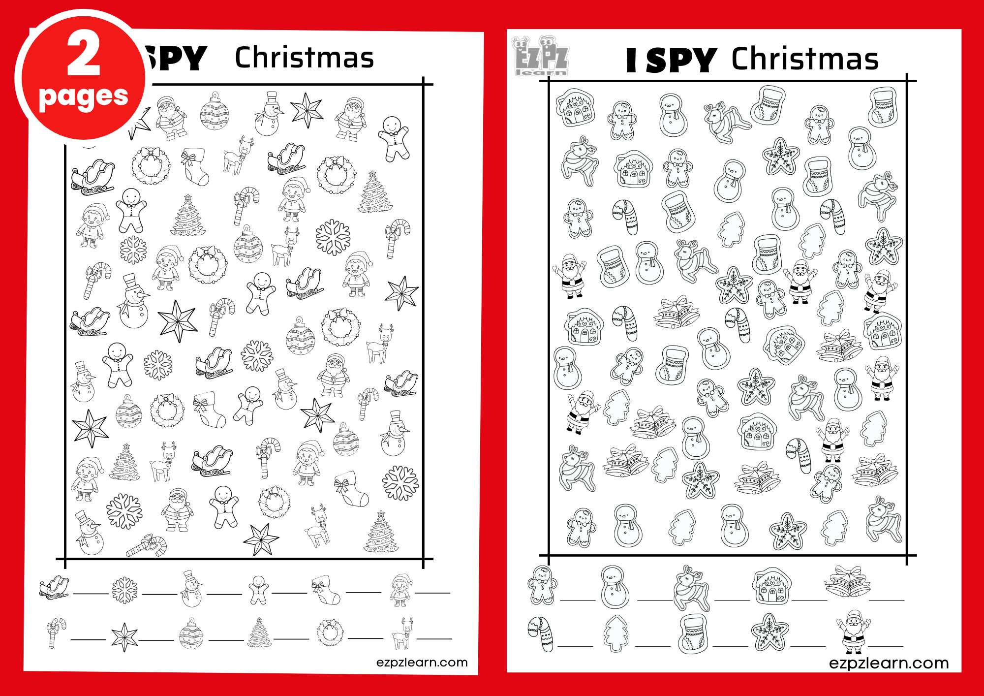 I Spy Christmas Activity